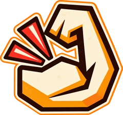 The Biscoto Gang flexing arm emblem