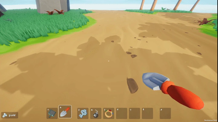 Preview of the digging gameplay GIF